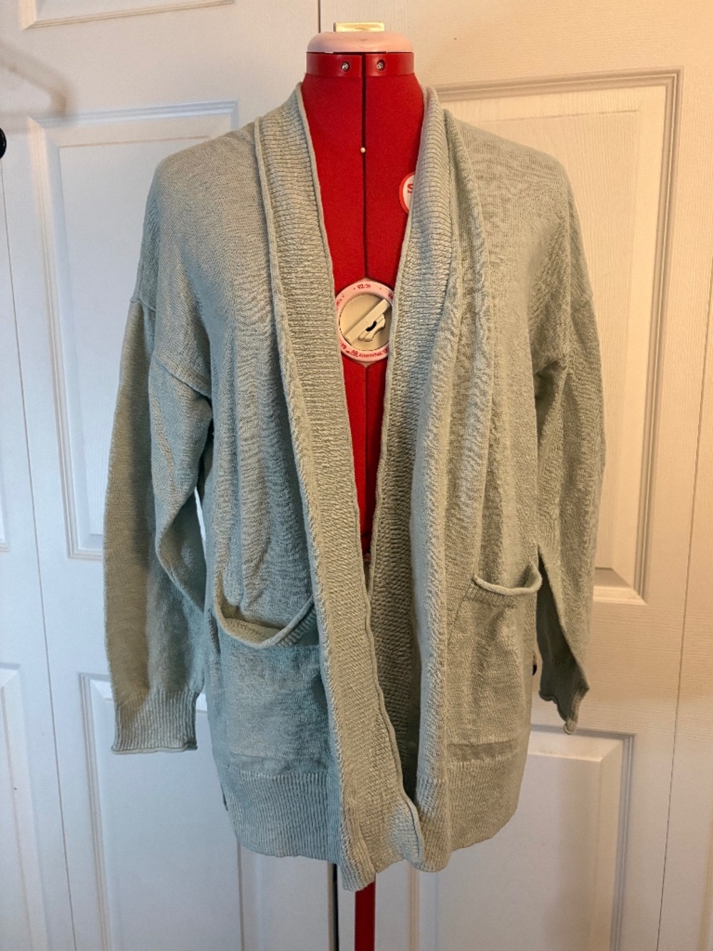 Madewell Bradley Cardigan in Sage Mist L
